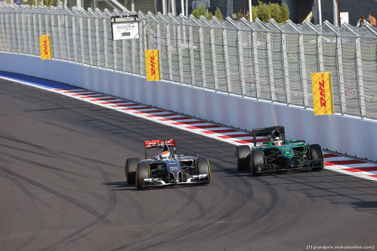 GP RUSSIA, 12.10.2014- Gara, Adrian Sutil (GER) Sauber F1 Team C33