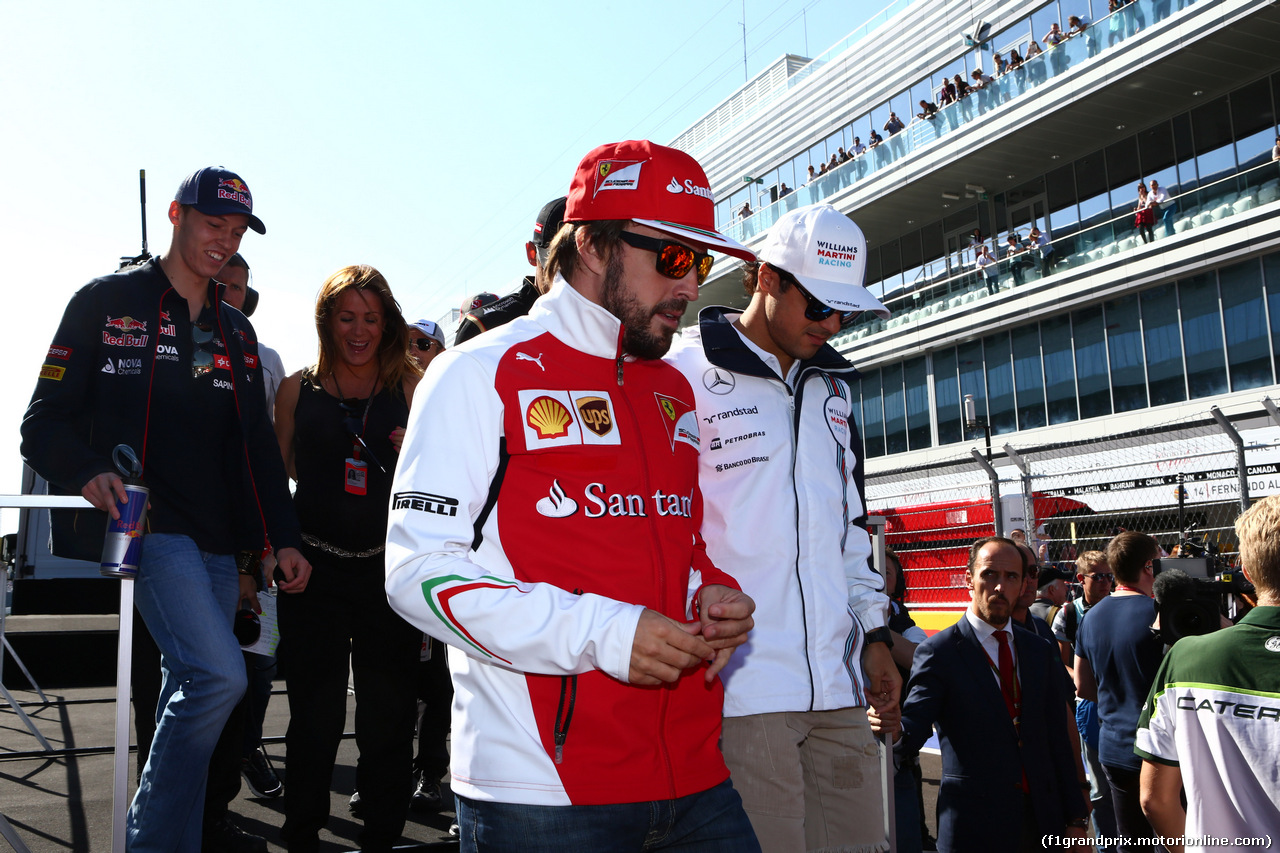 GP RUSSIA, 12.10.2014- Gara, Fernando Alonso (ESP) Ferrari F14T