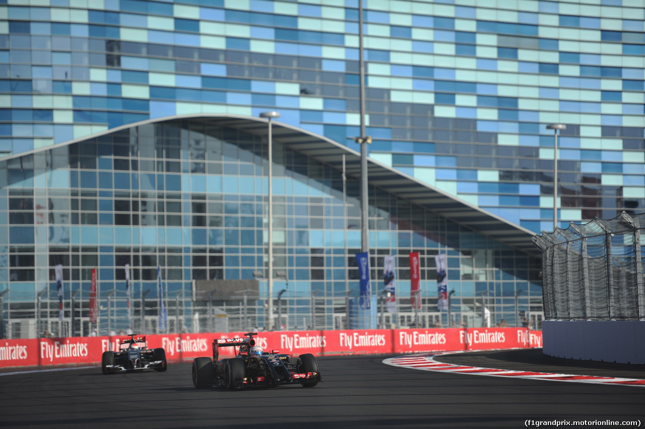 GP RUSSIA, 12.10.2014- Gara, Romain Grosjean (FRA) Lotus F1 Team E22