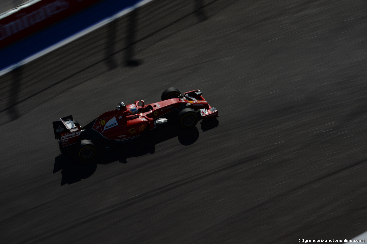 GP RUSSIA, 12.10.2014- Gara, Fernando Alonso (ESP) Ferrari F14T