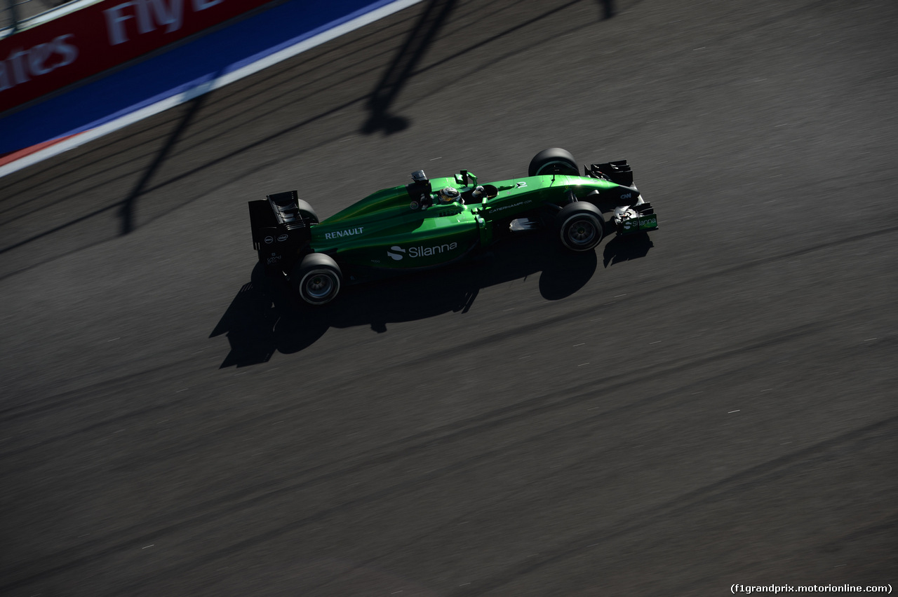 GP RUSSIA, 12.10.2014- Gara, Kamui Kobayashi (JPN) Caterham F1 Team CT05