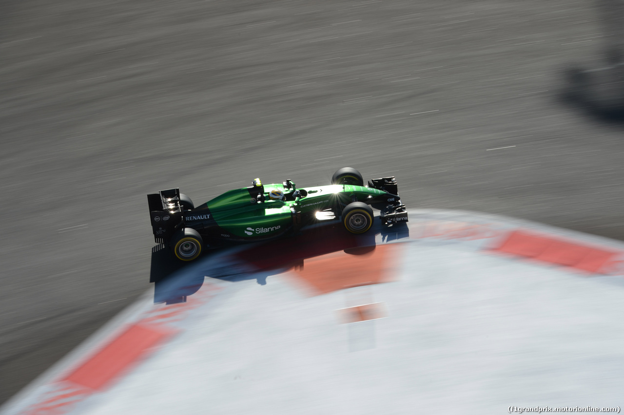 GP RUSSIA, 12.10.2014- Gara, Marcus Ericsson (SWE) Caterham F1 Team CT-04