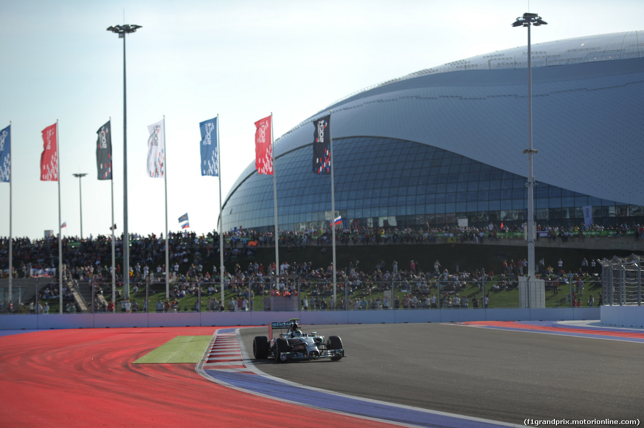 GP RUSSIA, 12.10.2014- Gara, Nico Rosberg (GER) Mercedes AMG F1 W05