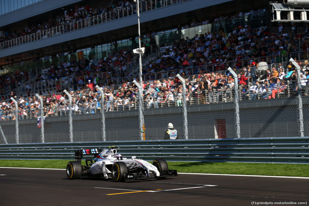 GP RUSSIA, 12.10.2014- Gara, Felipe Massa (BRA) Williams F1 Team FW36
