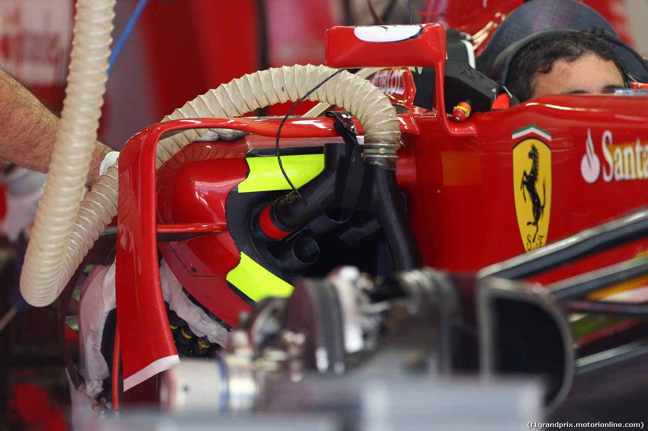 GP RUSSIA, 09.10.2014- Tech Detail of Ferrari F14T