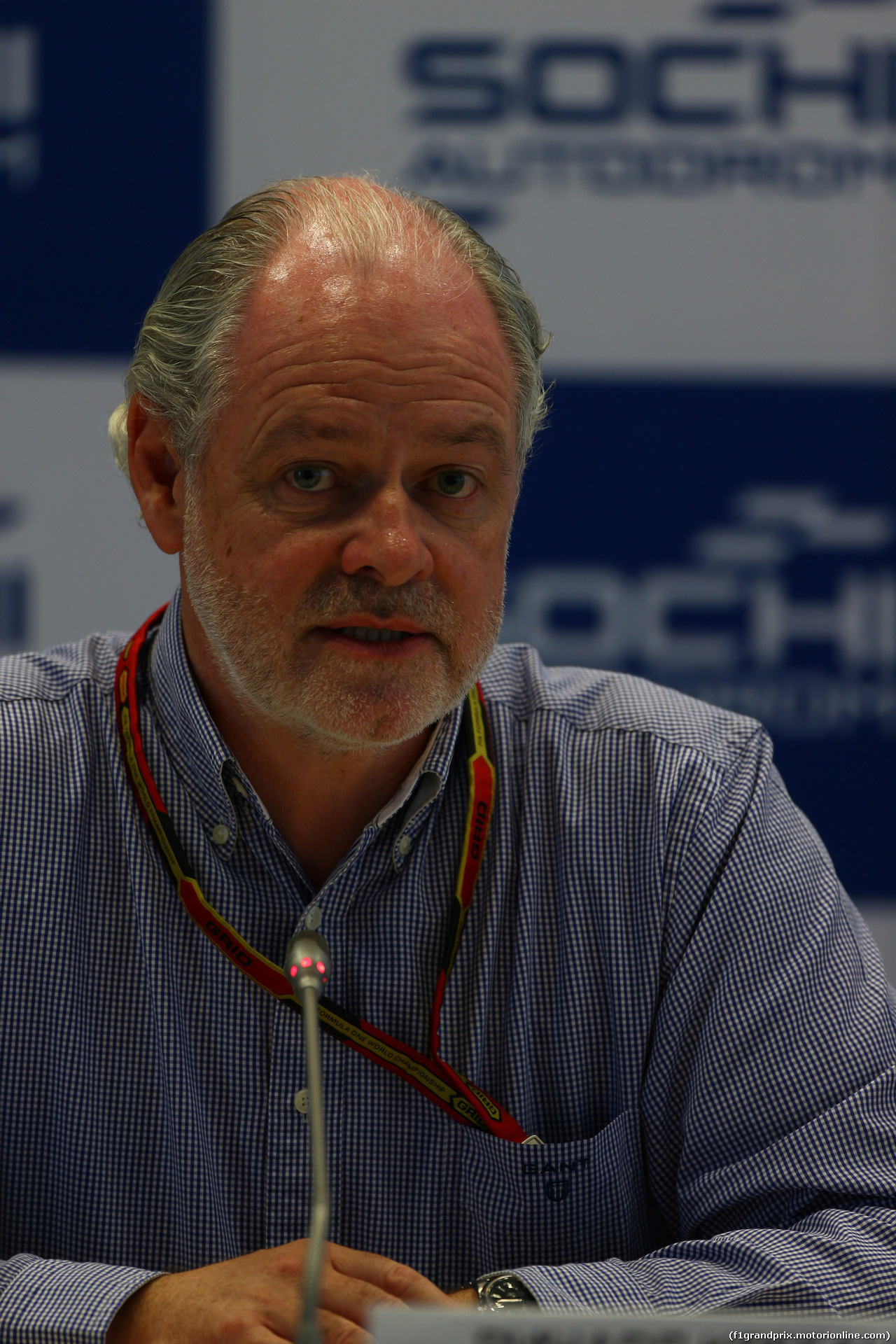 GP RUSSIA, 09.10.2014- Sochi GP presenation Press Conference,  Richard Cregan (IRE) Russian Grand Prix Consulatant