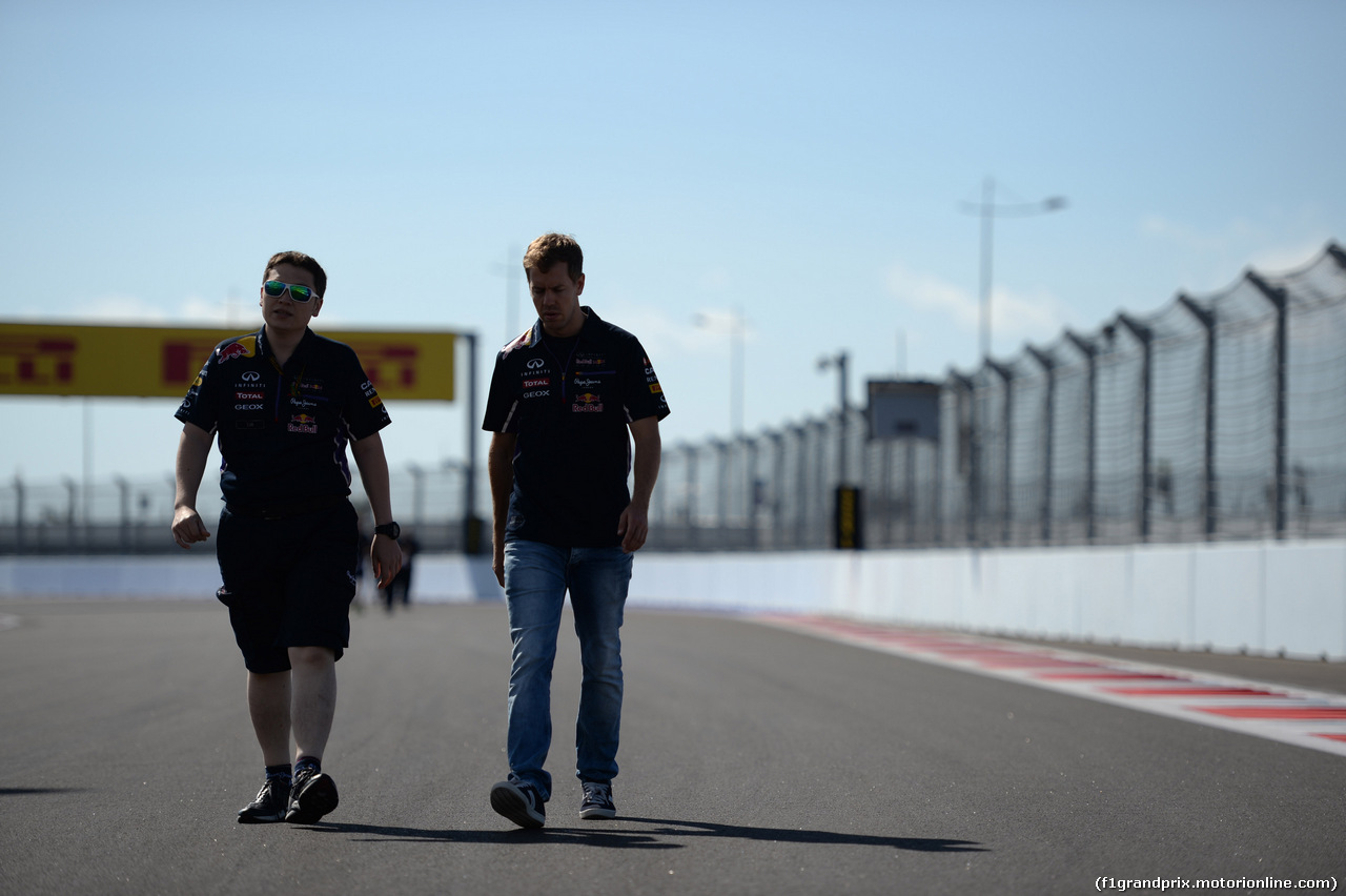 GP RUSSIA, 09.10.2014- Sebastian Vettel (GER) Infiniti Red Bull Racing RB10