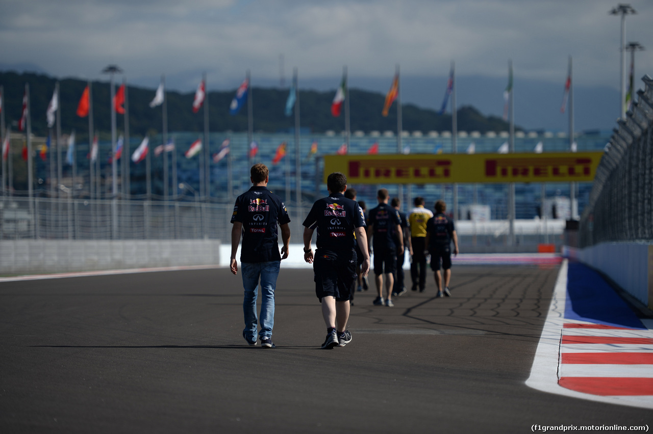 GP RUSSIA, 09.10.2014- Sebastian Vettel (GER) Infiniti Red Bull Racing RB10