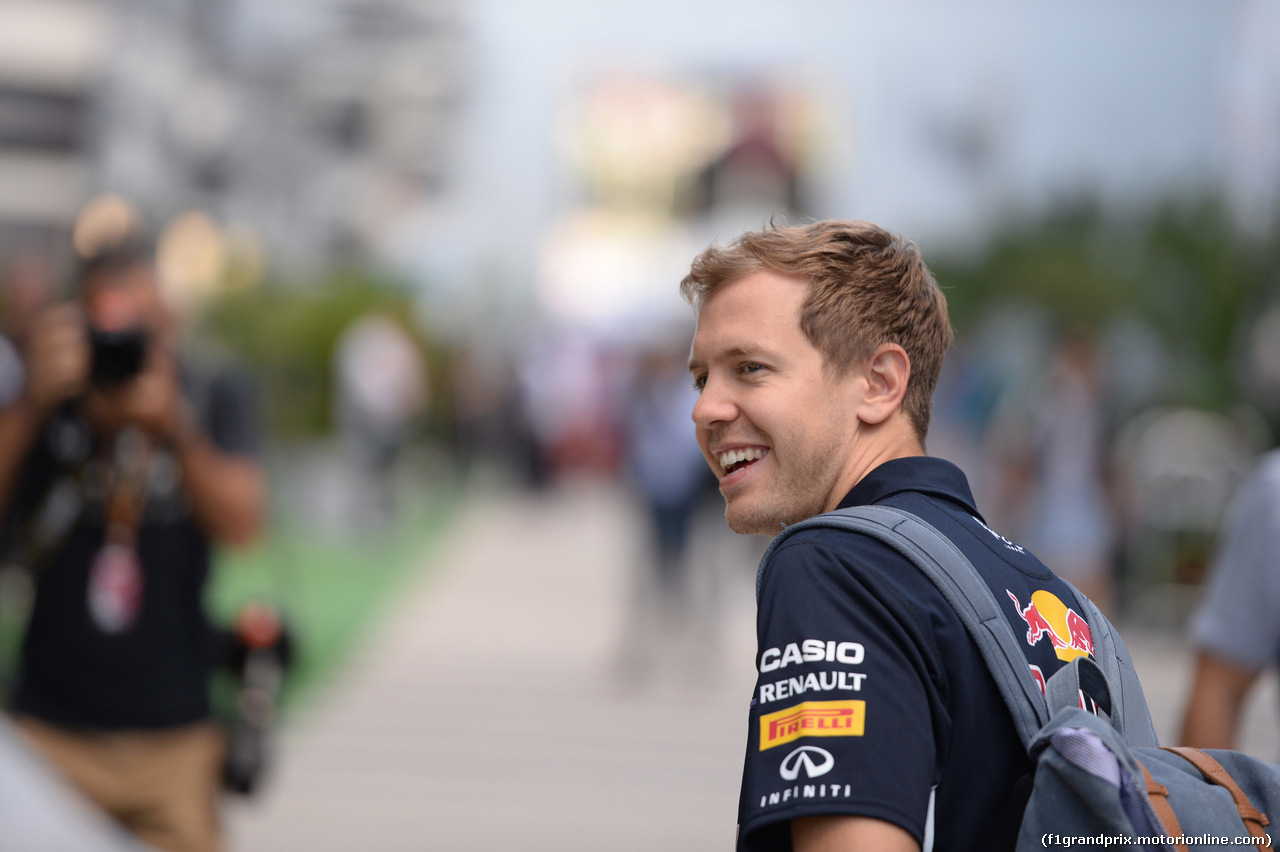 GP RUSSIA, 09.10.2014- Sebastian Vettel (GER) Infiniti Red Bull Racing RB10