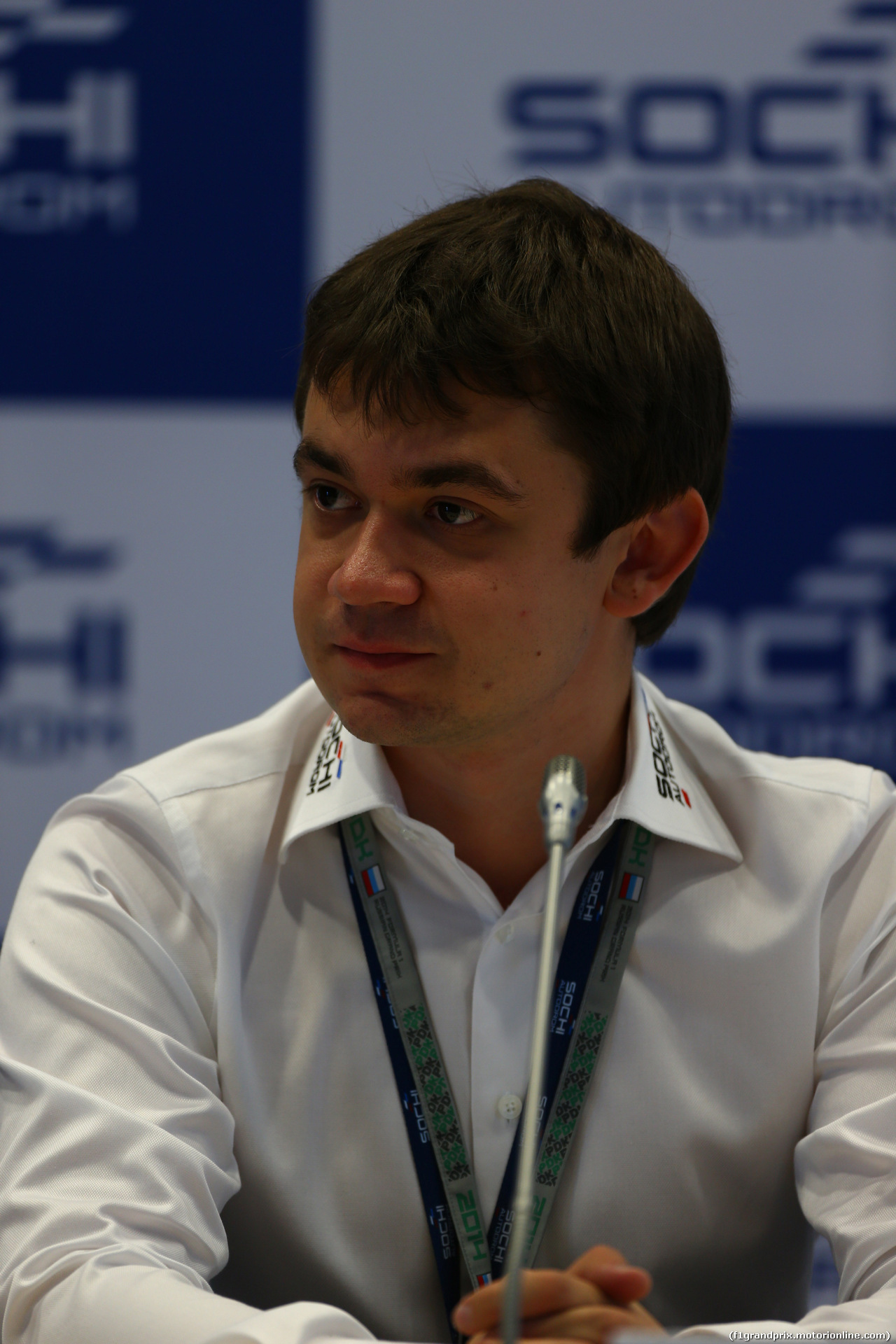 GP RUSSIA, 09.10.2014- Sochi GP presenation Press Conference,  Sergey Vorobyev (RUS) Deputy General Director, OJSC Centre Omega (Sochi Circuit)