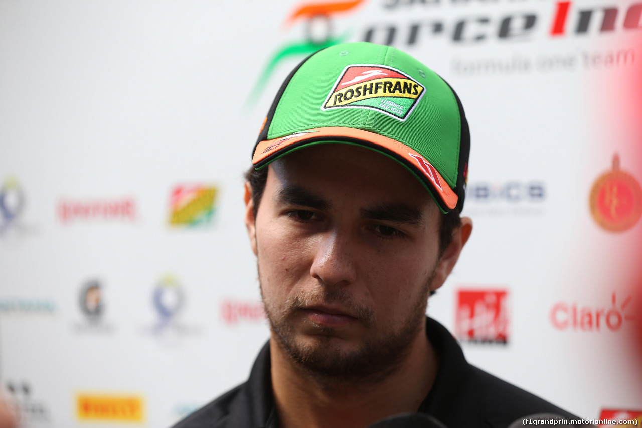 GP RUSSIA, 09.10.2014- Sergio Perez (MEX) Sahara Force India F1 Team VJM07