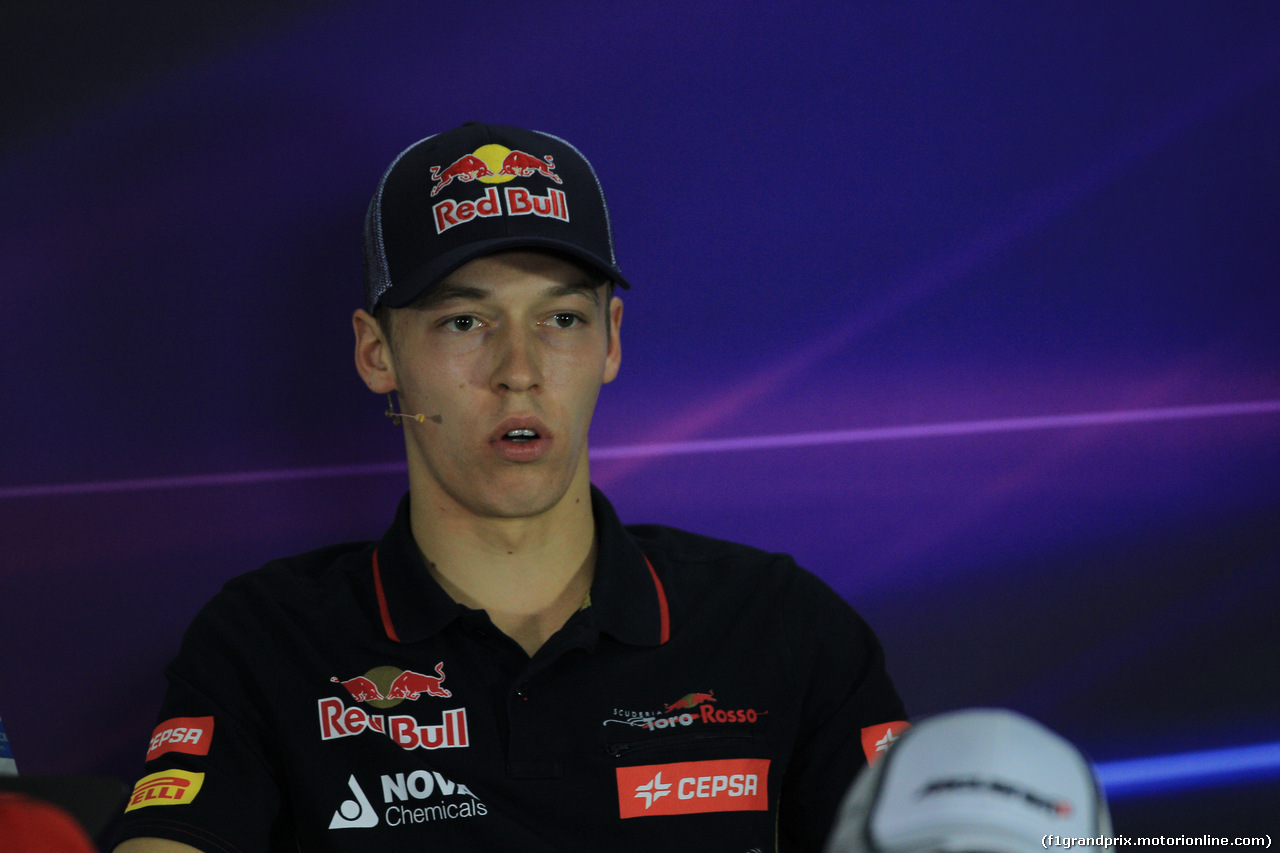 GP RUSSIA, 09.10.2014- Giovedi'  Press Conference, Daniil Kvyat (RUS) Scuderia Toro Rosso STR9