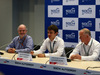 GP RUSSIA, 09.10.2014- Sochi GP presenation Press Conference, (L to R): Richard Cregan (IRE) Russian Grand Prix Consulatant; Sergey Vorobyev (RUS) Deputy General Director, OJSC Centre Omega (Sochi Circuit) e Russian GP Promoter; e Alexander Saurin (RUS) Vice Govenor of Krasnodar Regional Administration