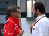 GP RUSSIA, 09.10.2014- Graeme Lowdon (GBR) Marussia F1 Team Chief Executive Officer e Matteo Bonciani (ITA), F1 Head of Communications