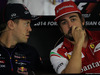 GP RUSSIA, 09.10.2014- Giovedi'  Press Conference, u Sebastian Vettel (GER) Infiniti Red Bull Racing RB10, Fernando Alonso (ESP) Ferrari F14T