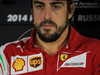 GP RUSSIA, 09.10.2014- Giovedi'  Press Conference, Fernando Alonso (ESP) Ferrari F14T