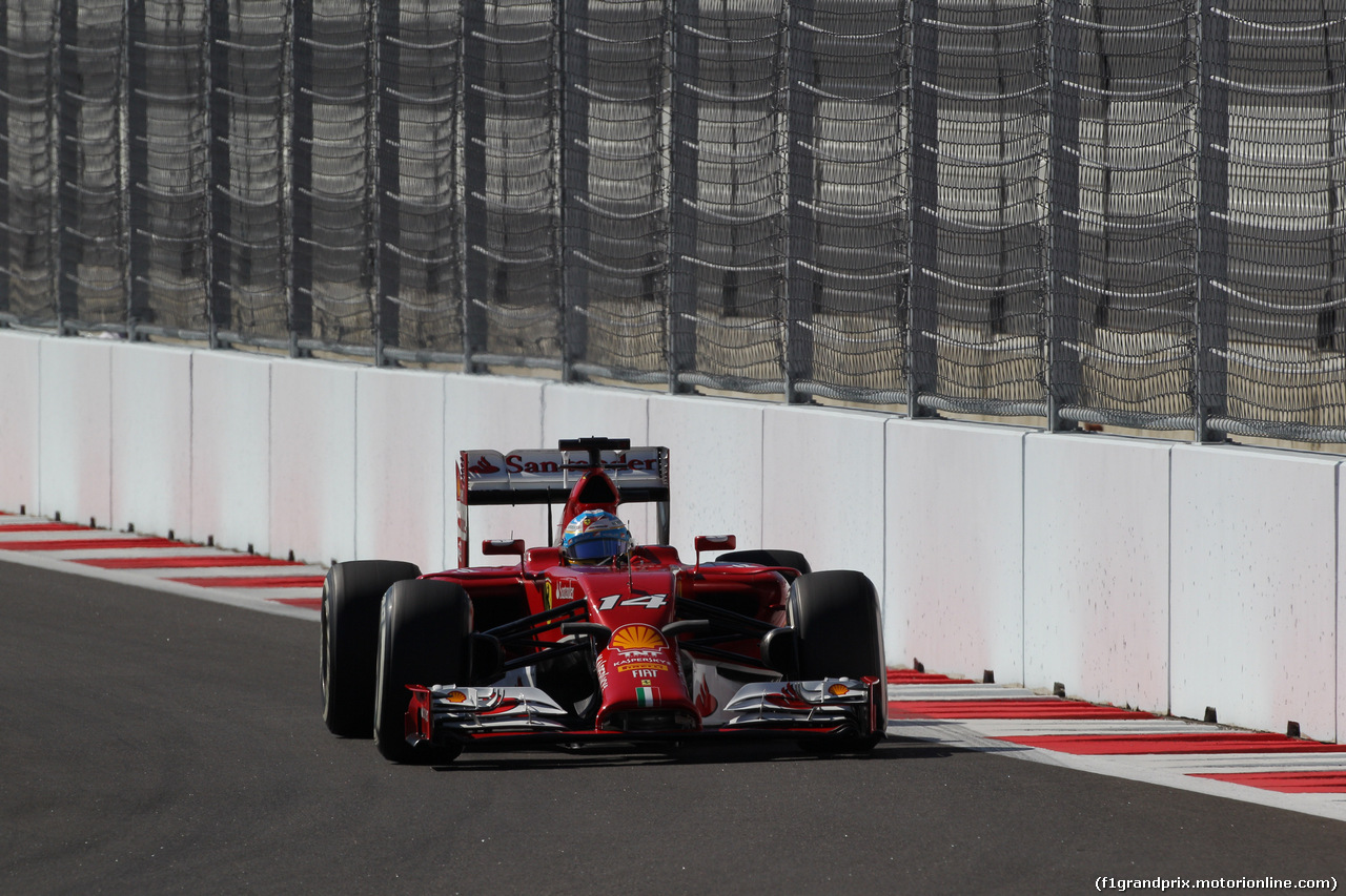 GP RUSSIA, 11.10.2014- Prove Libere 3, Fernando Alonso (ESP) Ferrari F14T