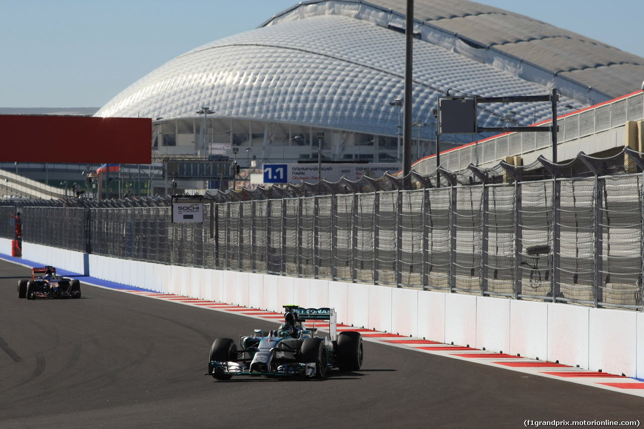 GP RUSSIA, 11.10.2014- Prove Libere 3, Nico Rosberg (GER) Mercedes AMG F1 W05