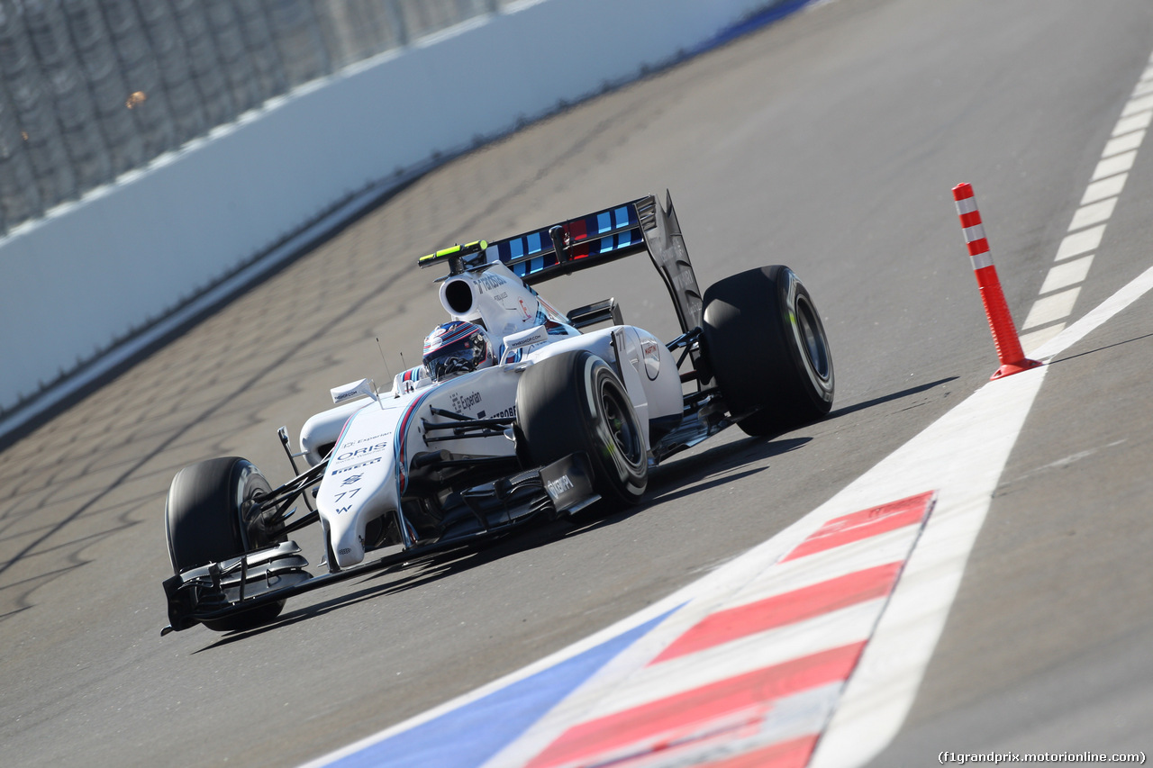 GP RUSSIA, 11.10.2014- Prove Libere 3, Valtteri Bottas (FIN) Williams F1 Team FW36
