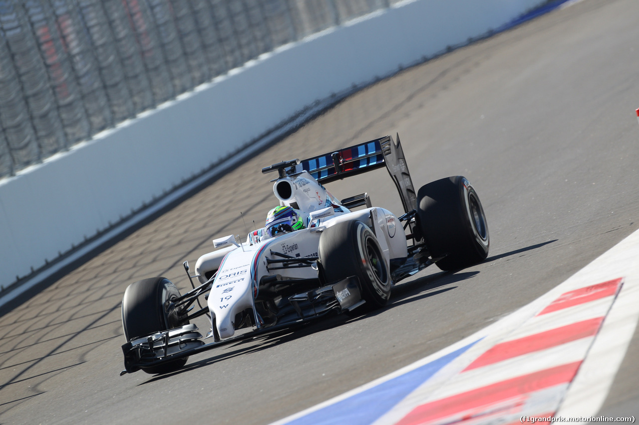 GP RUSSIA, 11.10.2014- Prove Libere 3, Felipe Massa (BRA) Williams F1 Team FW36