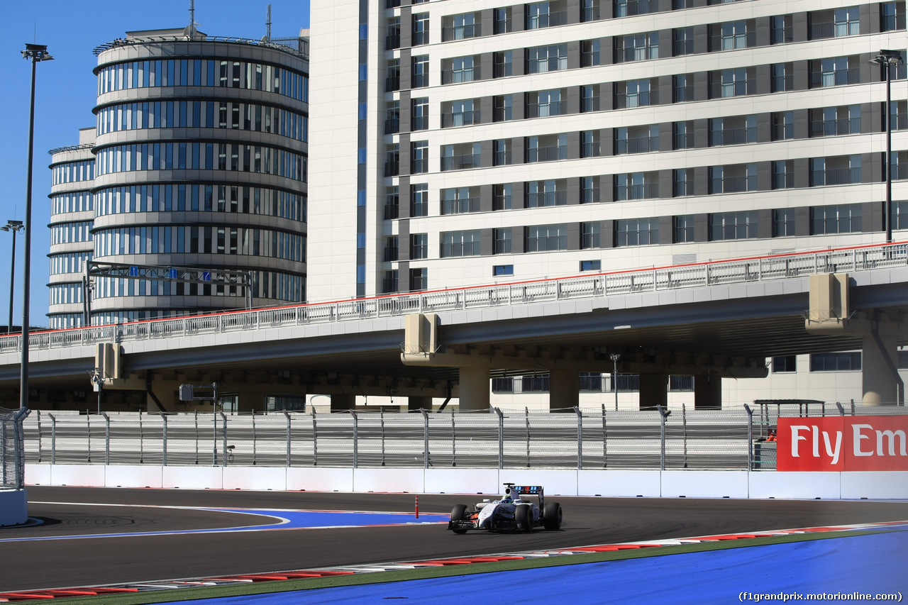 GP RUSSIA, 11.10.2014- Prove Libere 3, Felipe Massa (BRA) Williams F1 Team FW36