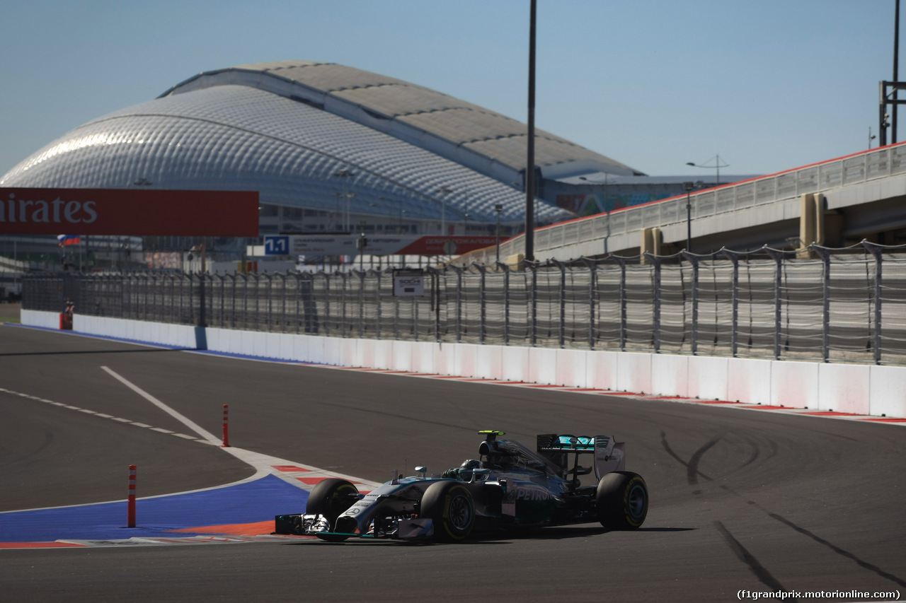 GP RUSSIA, 11.10.2014- Prove Libere 3, Nico Rosberg (GER) Mercedes AMG F1 W05