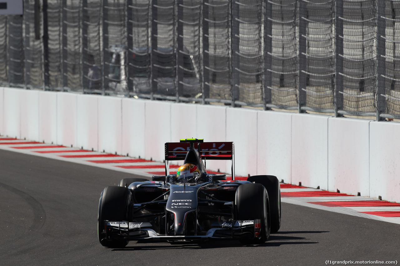 GP RUSSIA, 11.10.2014- Prove Libere 3, Esteban Gutierrez (MEX) Sauber F1 Team C33