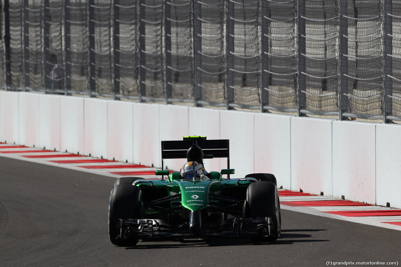 GP RUSSIA, 11.10.2014- Prove Libere 3, Marcus Ericsson (SWE) Caterham F1 Team CT-04