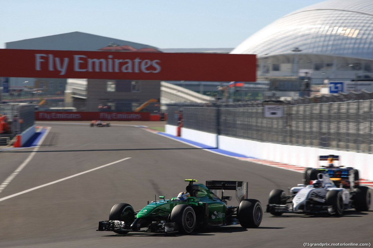 GP RUSSIA, 11.10.2014- Prove Libere 3, Marcus Ericsson (SWE) Caterham F1 Team CT-04