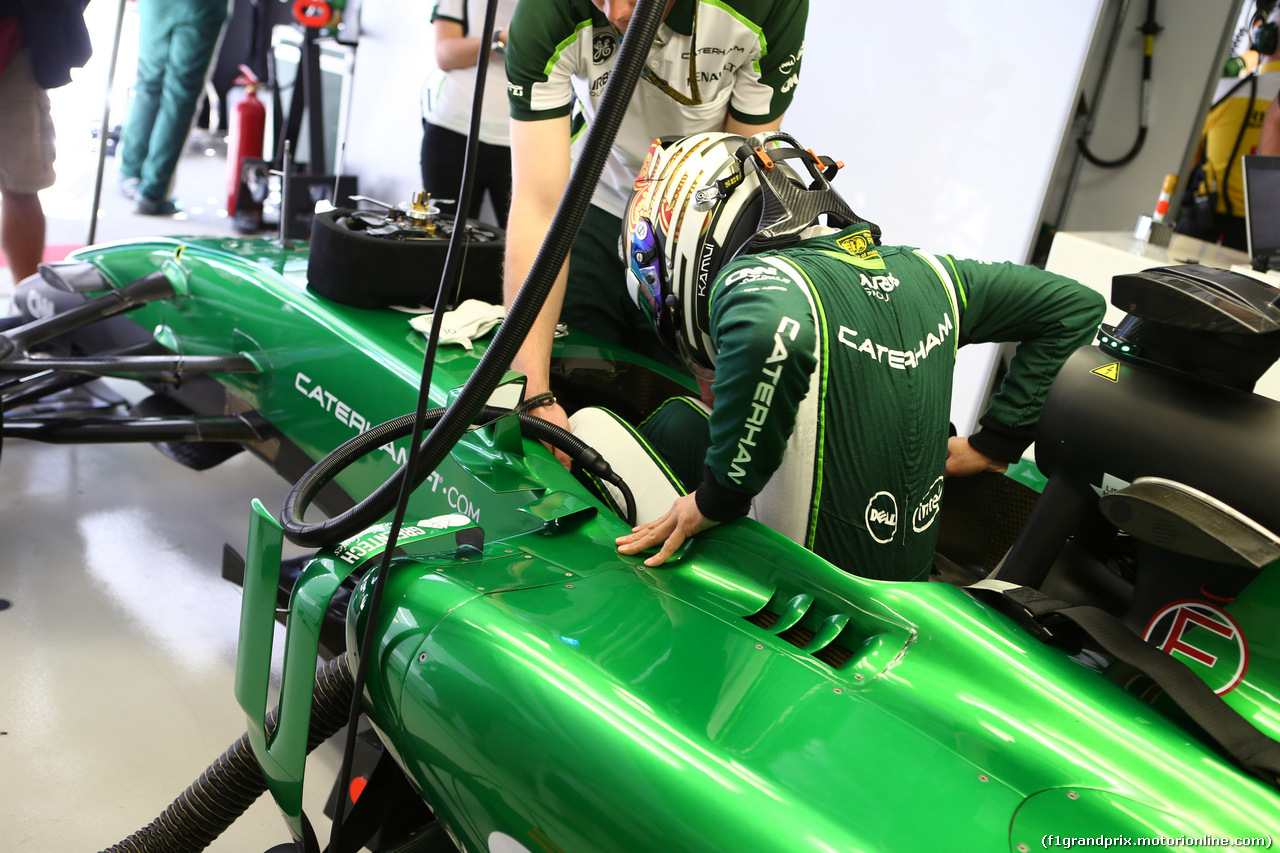 GP RUSSIA, 11.10.2014- Prove Libere 3, Kamui Kobayashi (JPN) Caterham F1 Team CT05