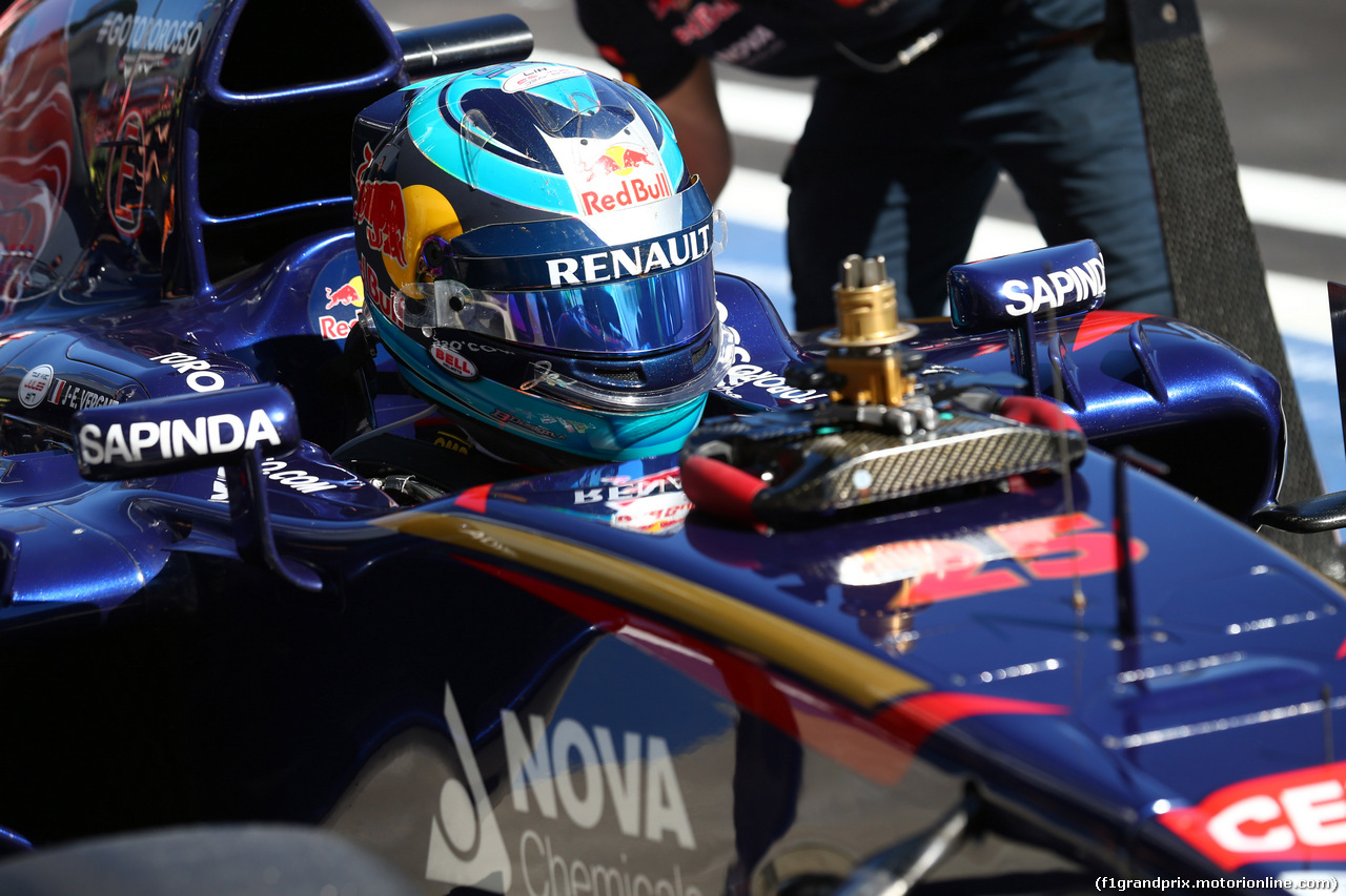 GP RUSSIA, 11.10.2014- Prove Libere 3, Jean-Eric Vergne (FRA) Scuderia Toro Rosso STR9