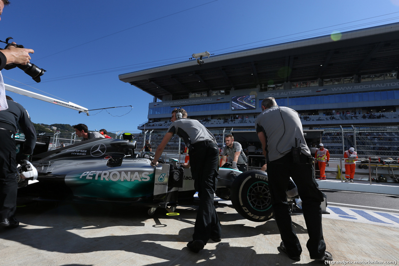 GP RUSSIA, 11.10.2014- Prove Libere 3, Nico Rosberg (GER) Mercedes AMG F1 W05