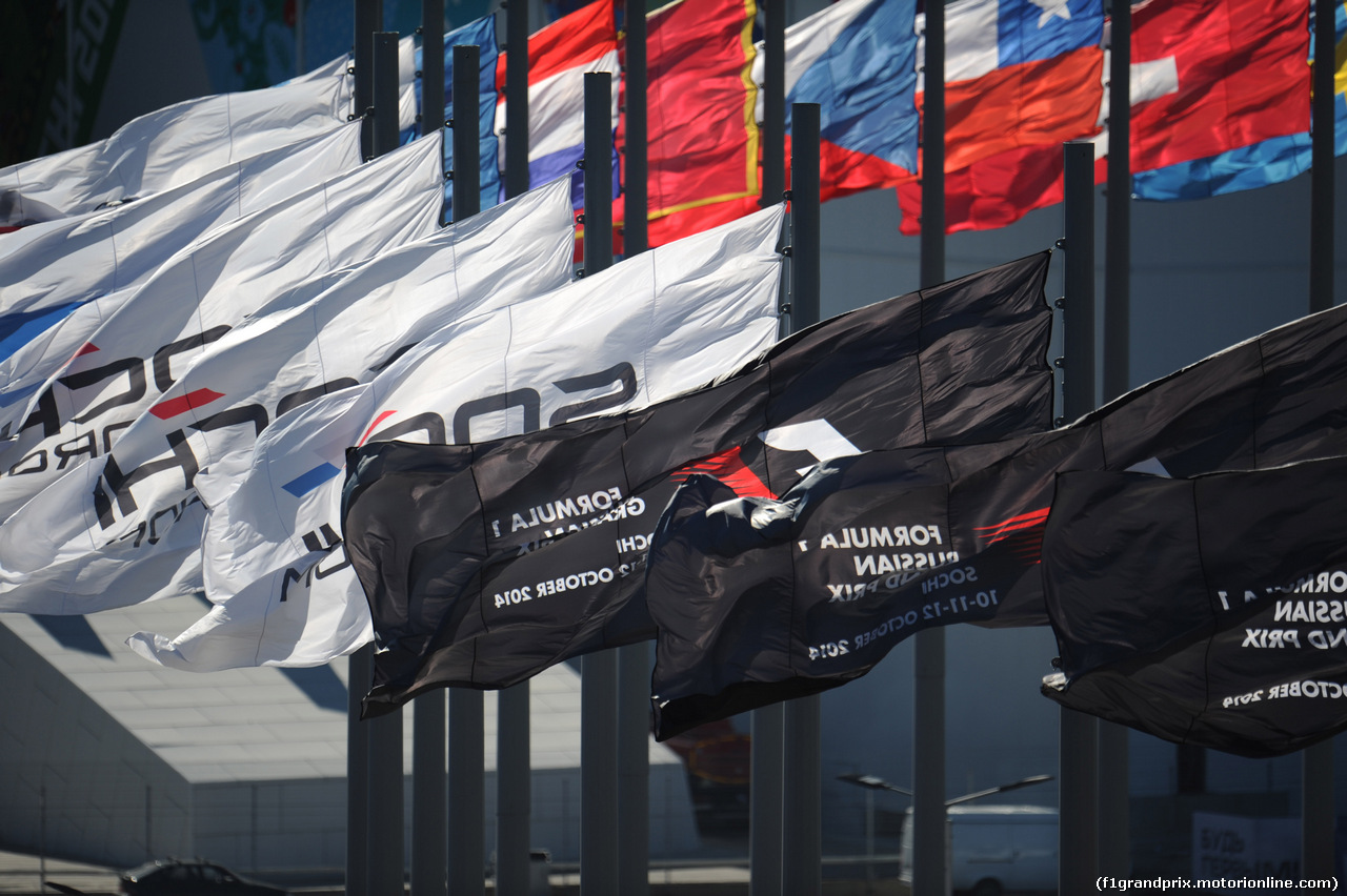 GP RUSSIA, 11.10.2014- Flags