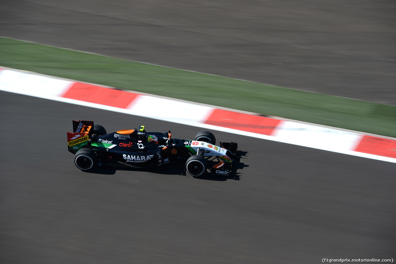 GP RUSSIA, 11.10.2014- Prove Libere 3, Sergio Perez (MEX) Sahara Force India F1 Team VJM07