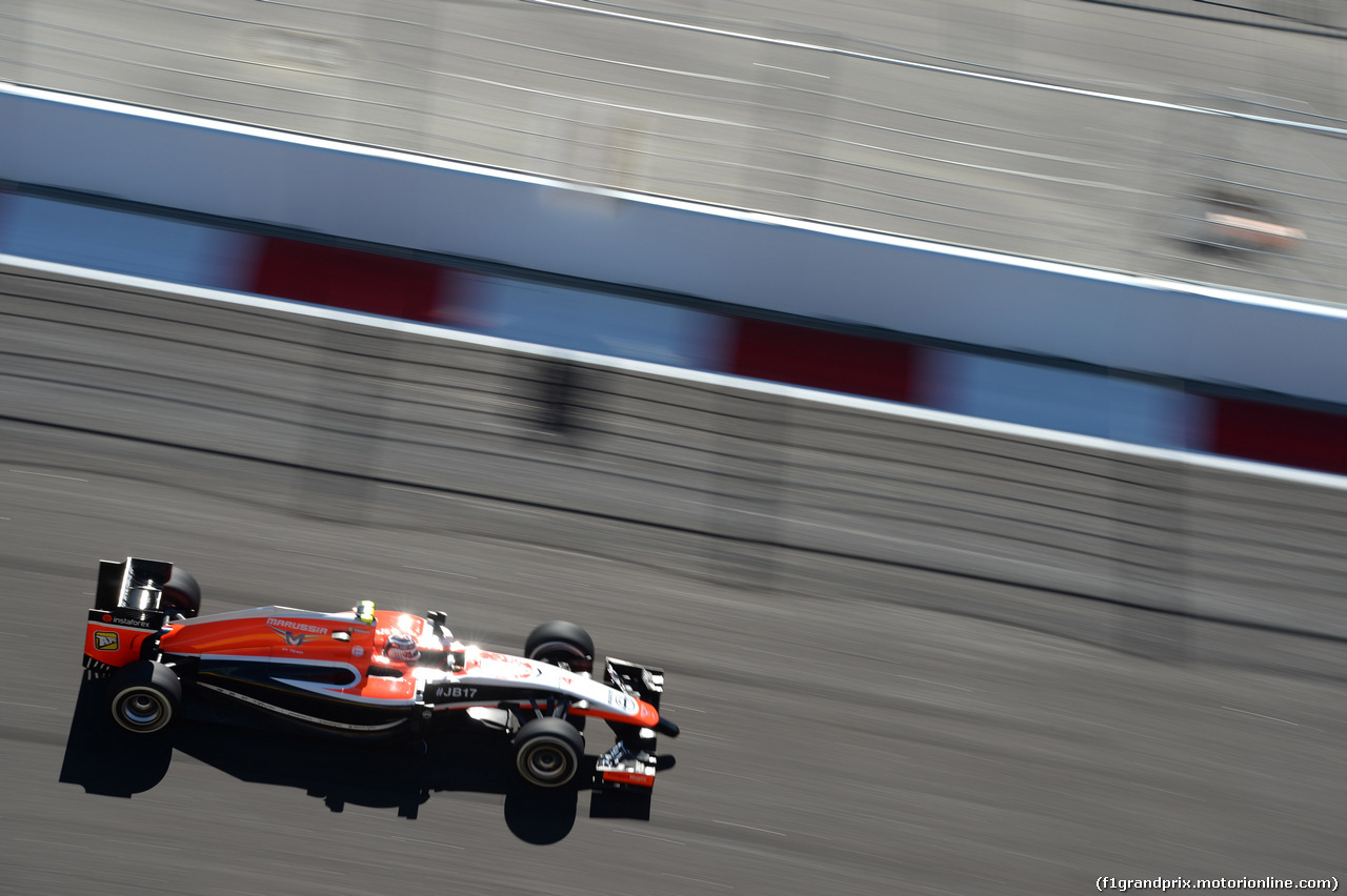 GP RUSSIA, 11.10.2014- Prove Libere 3, Max Chilton (GBR), Marussia F1 Team MR03