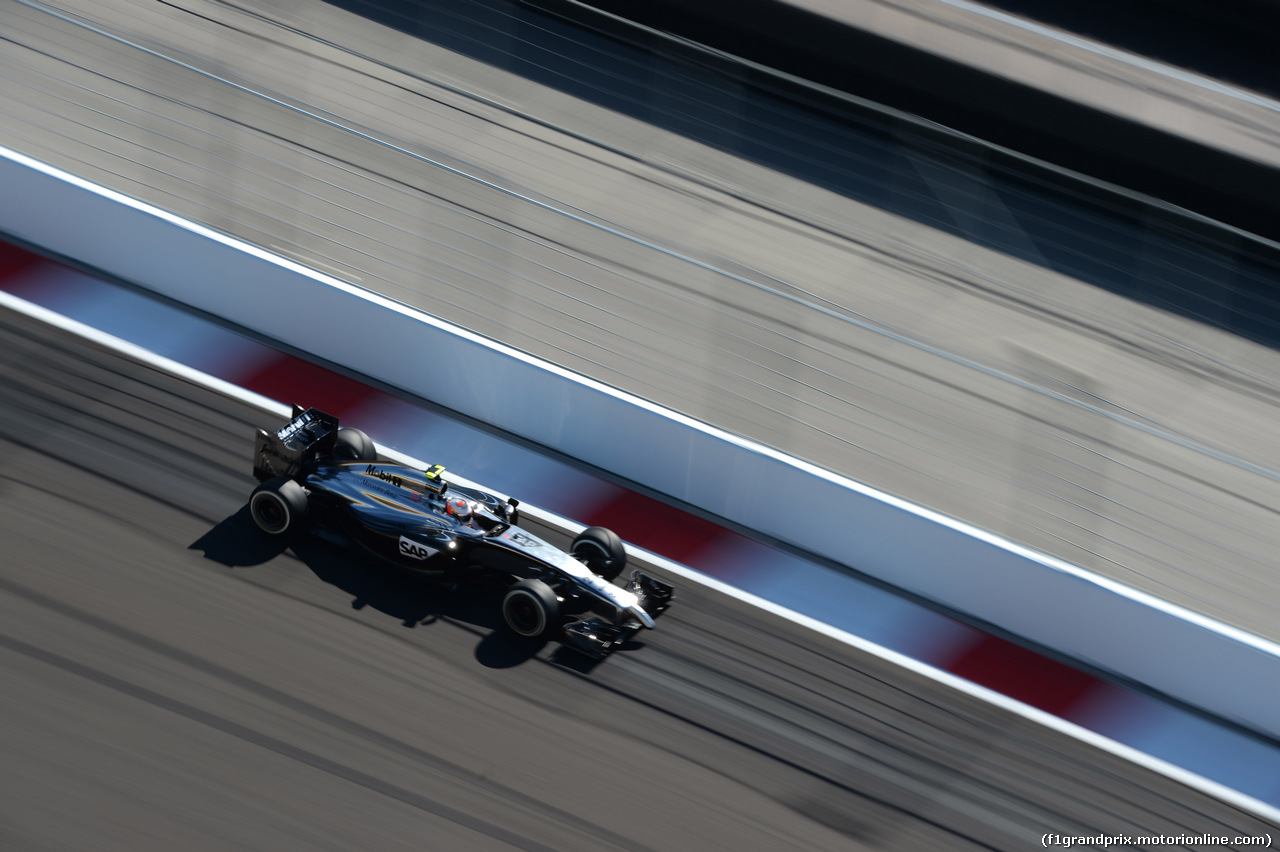 GP RUSSIA, 11.10.2014- Prove Libere 3, Kevin Magnussen (DEN) McLaren Mercedes MP4-29