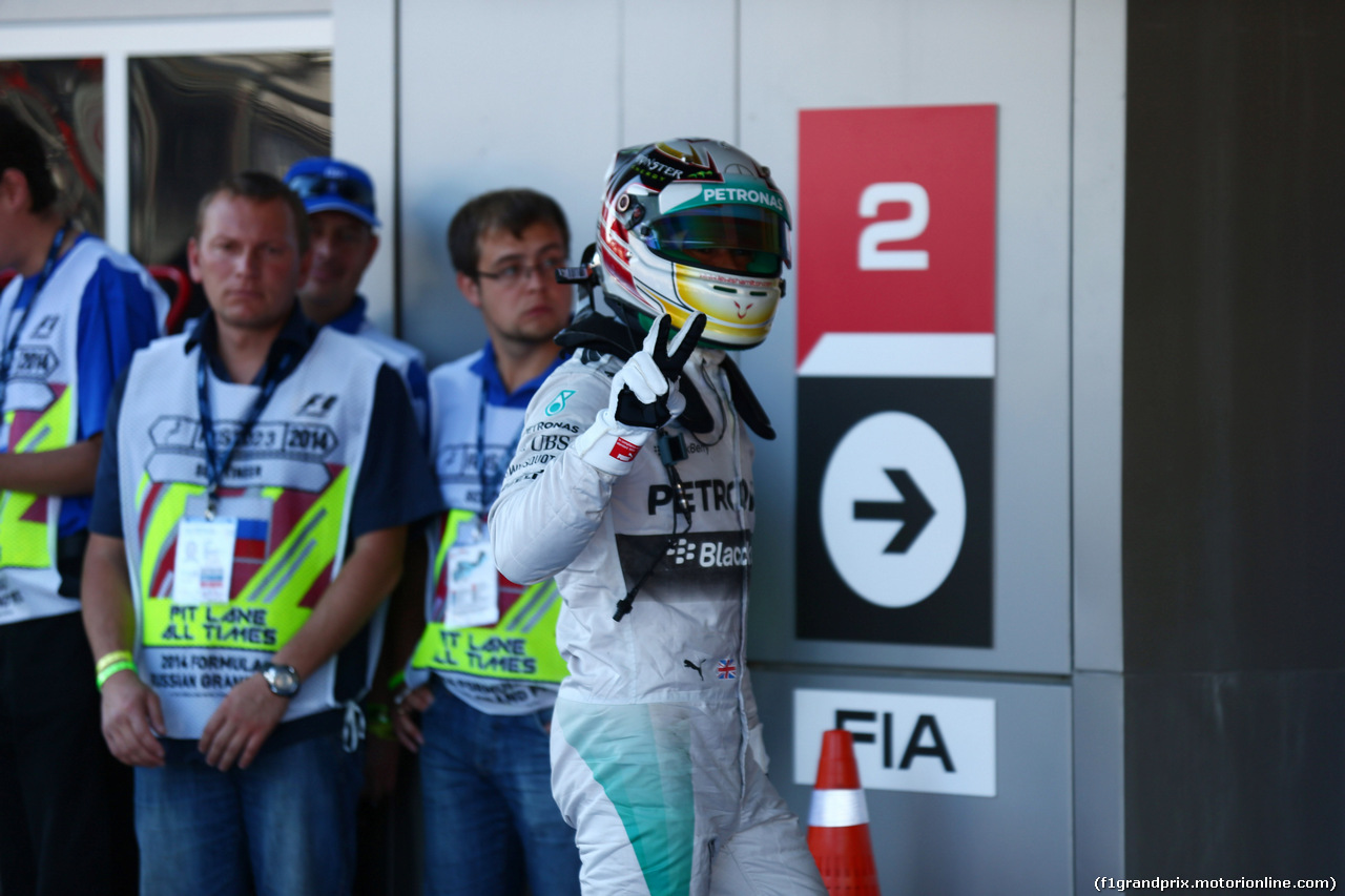 GP RUSSIA, 11.10.2014- Qualifiche, Lewis Hamilton (GBR) Mercedes AMG F1 W05
