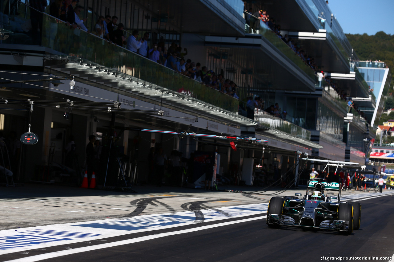 GP RUSSIA, 11.10.2014- Qualifiche, Lewis Hamilton (GBR) Mercedes AMG F1 W05