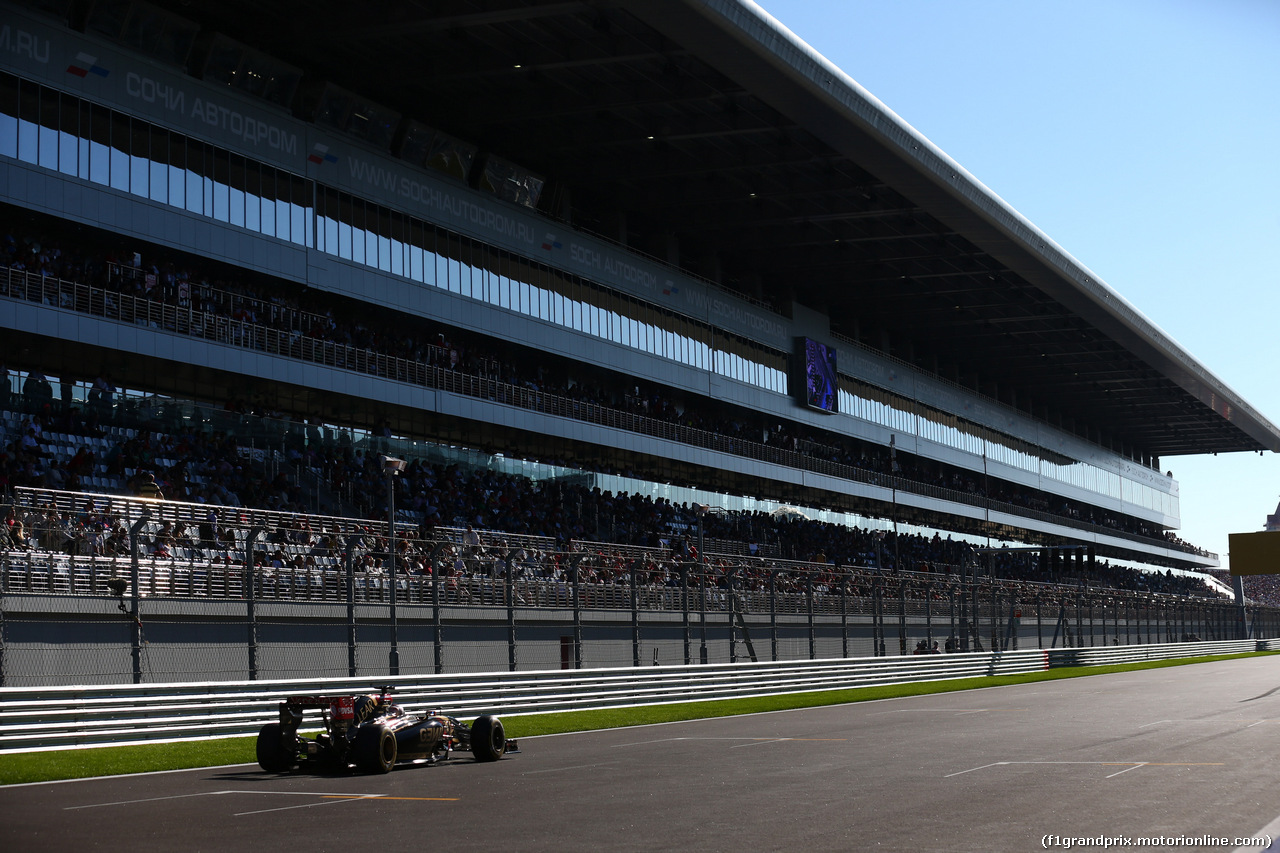 GP RUSSIA, 11.10.2014- Qualifiche, Romain Grosjean (FRA) Lotus F1 Team E22