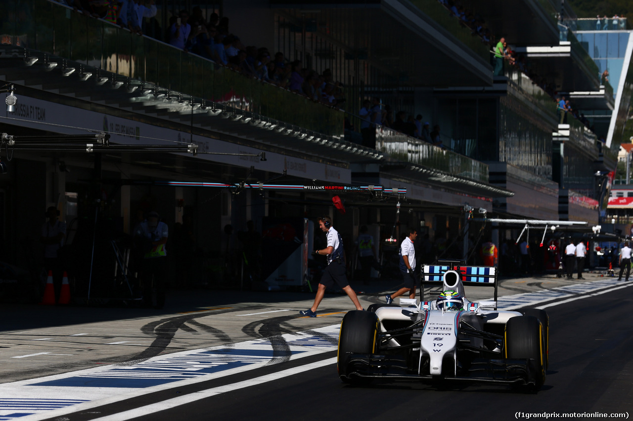 GP RUSSIA, 11.10.2014- Qualifiche, Felipe Massa (BRA) Williams F1 Team FW36