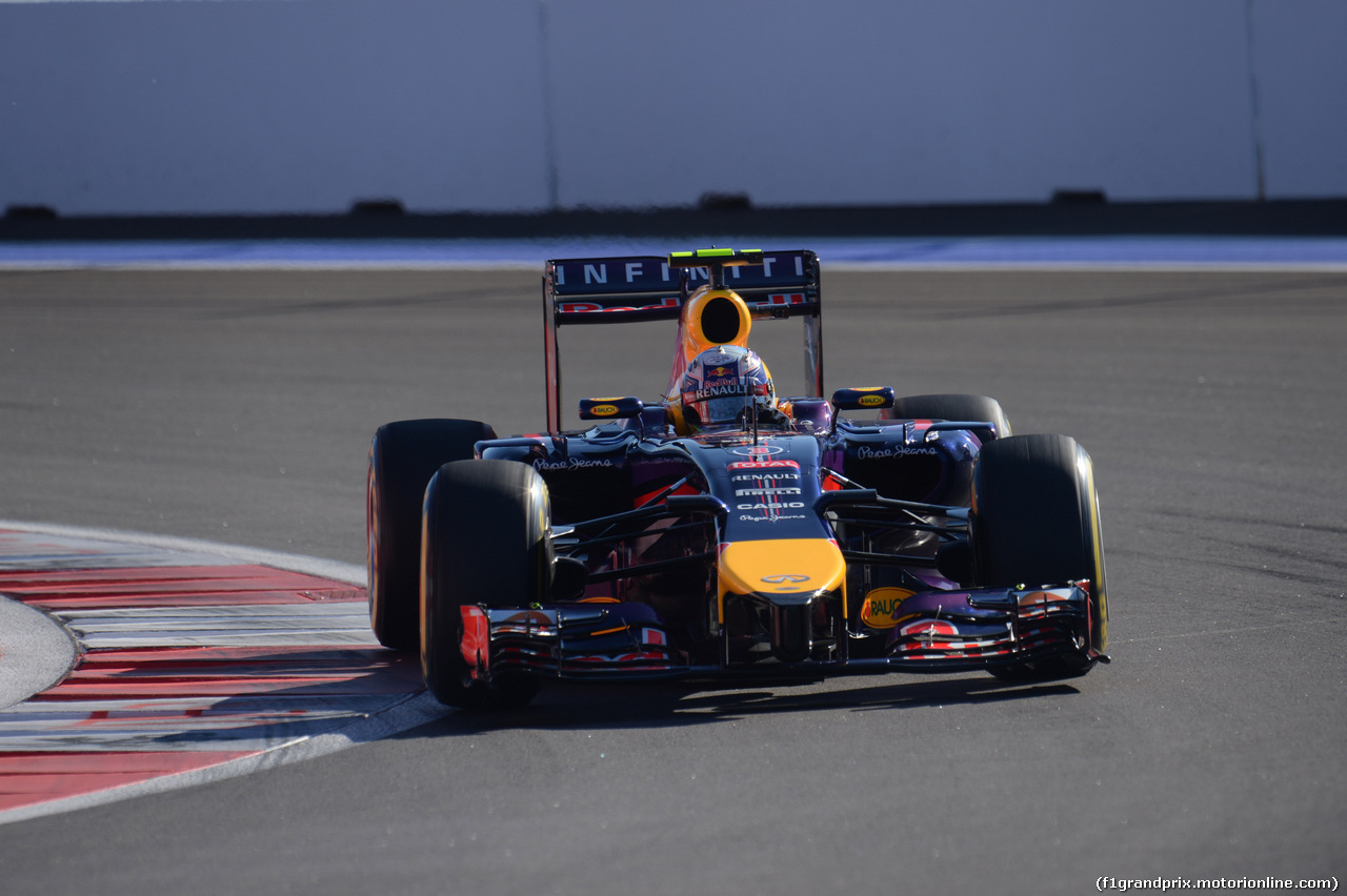 GP RUSSIA, 11.10.2014- Qualifiche, Daniel Ricciardo (AUS) Infiniti Red Bull Racing RB10