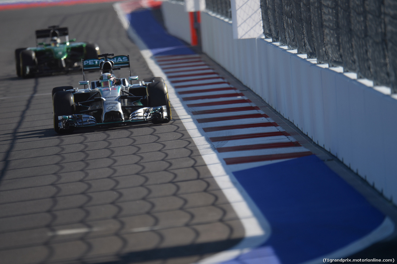 GP RUSSIA, 11.10.2014- Qualifiche, Lewis Hamilton (GBR) Mercedes AMG F1 W05