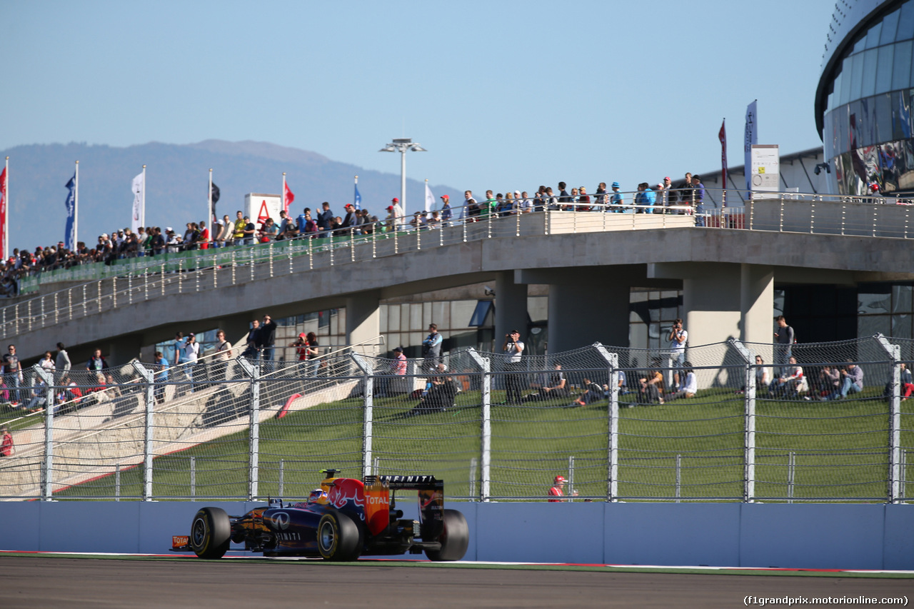 GP RUSSIA, 11.10.2014- Qualifiche, Daniel Ricciardo (AUS) Infiniti Red Bull Racing RB10