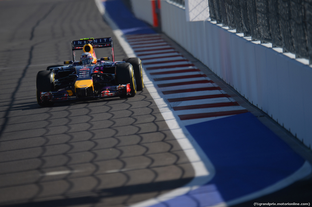 GP RUSSIA, 11.10.2014- Qualifiche, Daniel Ricciardo (AUS) Infiniti Red Bull Racing RB10