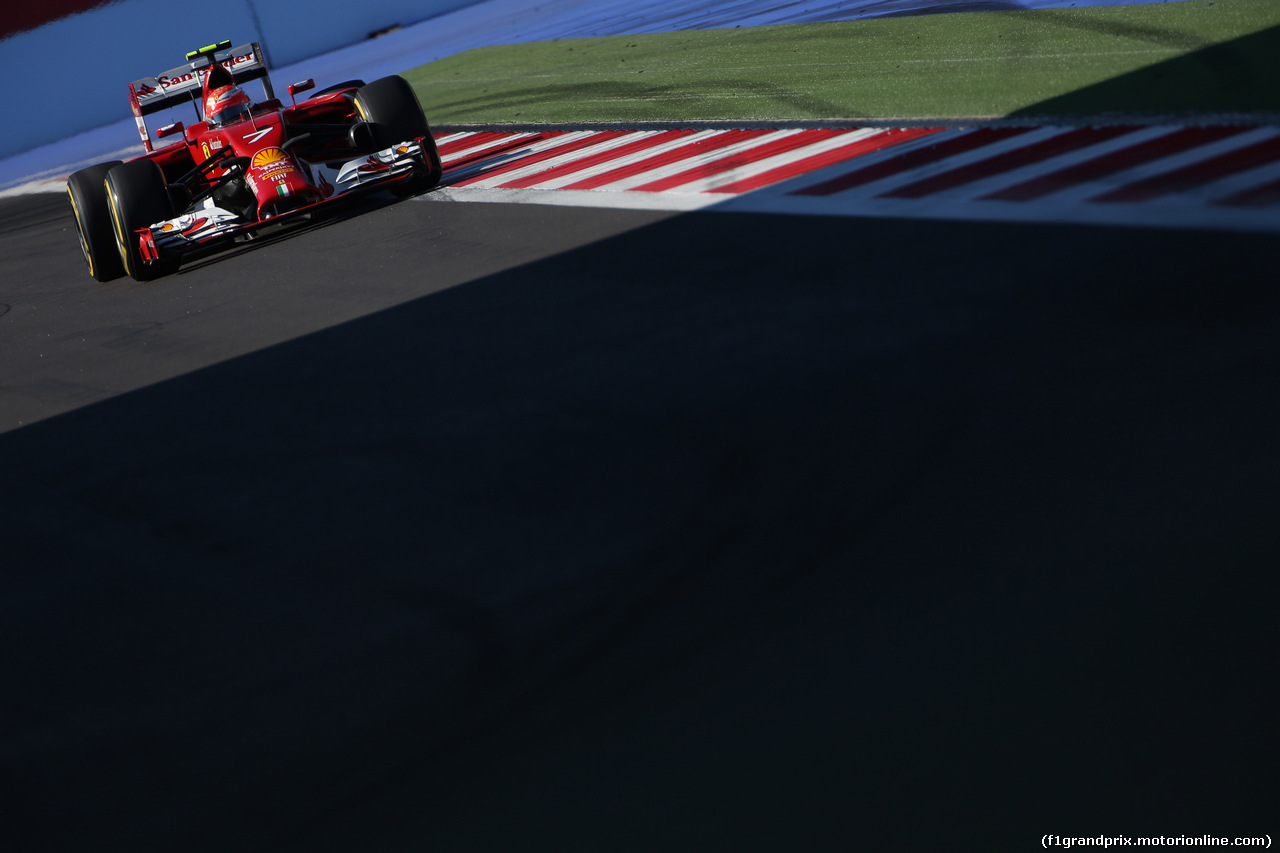 GP RUSSIA, 11.10.2014- Qualifiche, Kimi Raikkonen (FIN) Ferrari F14T