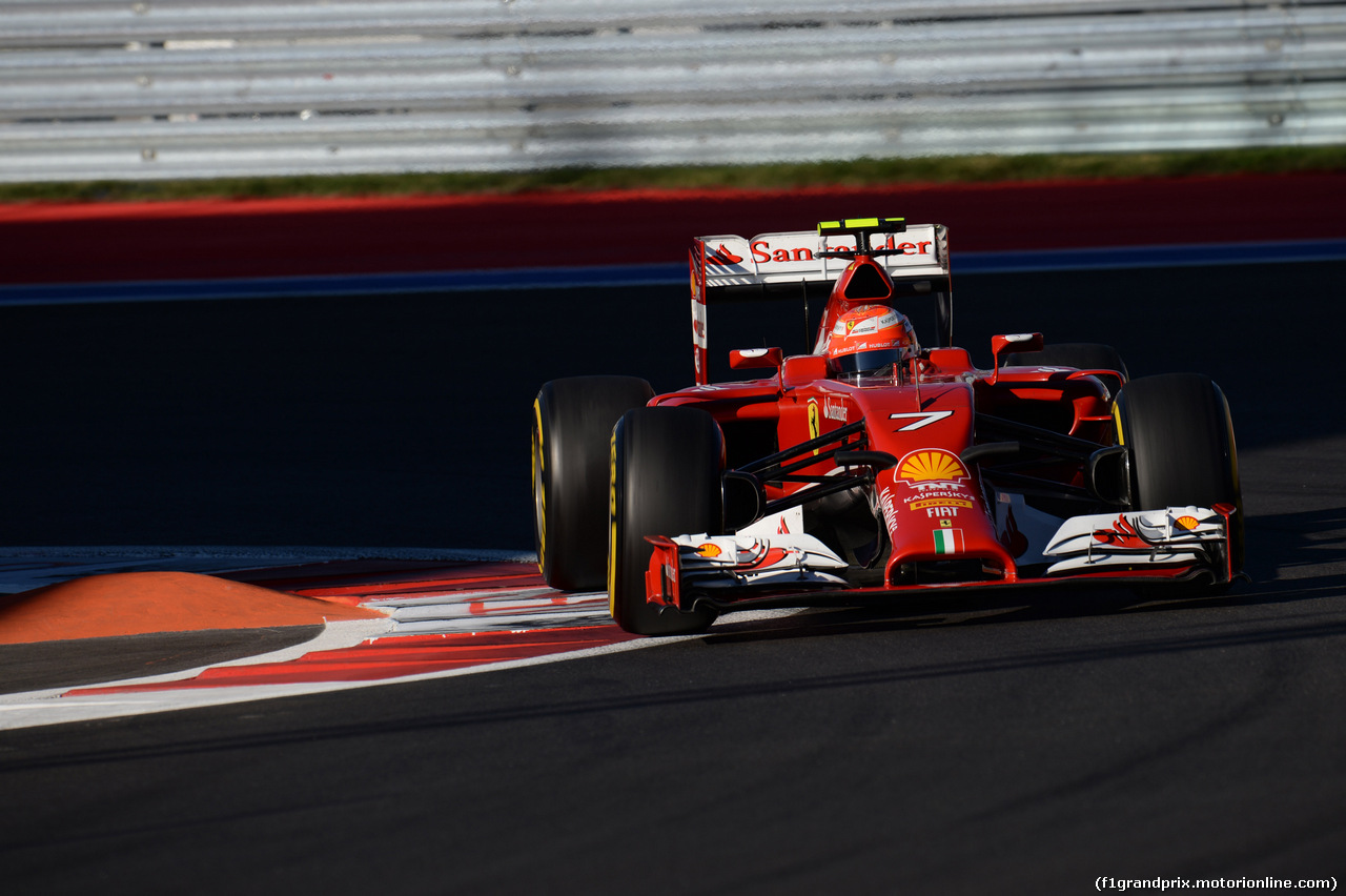 GP RUSSIA, 11.10.2014- Qualifiche, Kimi Raikkonen (FIN) Ferrari F14T