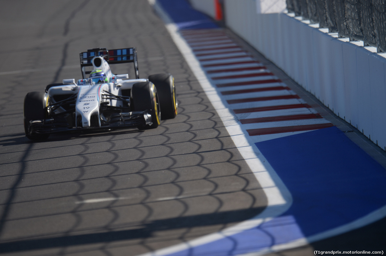 GP RUSSIA, 11.10.2014- Qualifiche, Felipe Massa (BRA) Williams F1 Team FW36