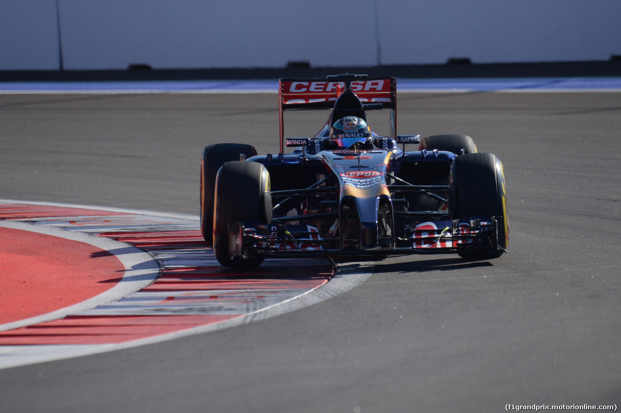 GP RUSSIA, 11.10.2014- Qualifiche, Jean-Eric Vergne (FRA) Scuderia Toro Rosso STR9