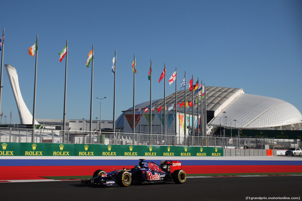 GP RUSSIA, 11.10.2014- Qualifiche, Jean-Eric Vergne (FRA) Scuderia Toro Rosso STR9