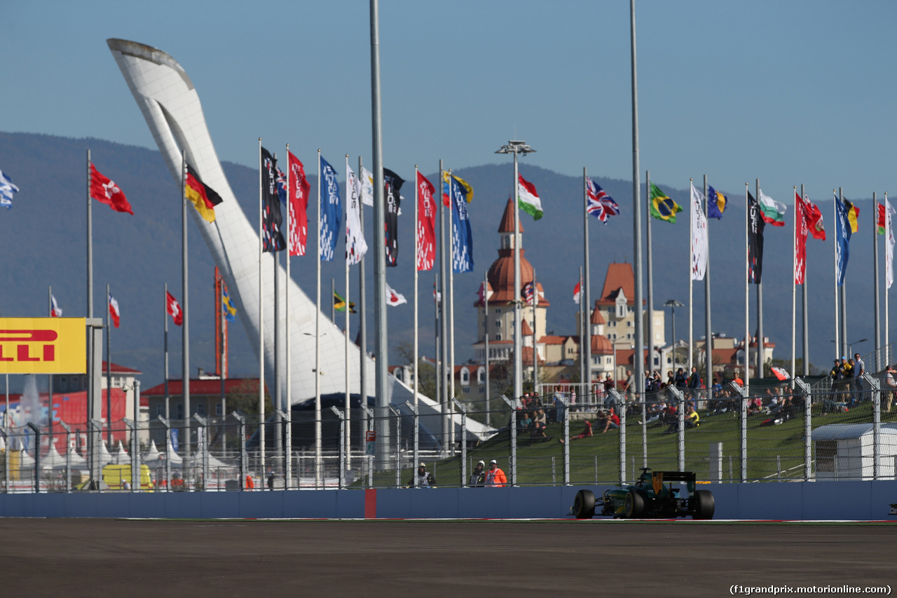 GP RUSSIA, 11.10.2014- Qualifiche, Marcus Ericsson (SWE) Caterham F1 Team CT-04